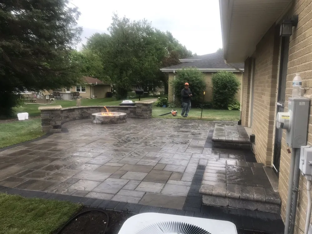 Custom lawn mowing service in Naperville, IL by Sunny Landscaping & Pavers