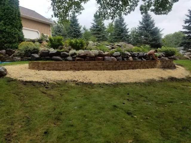 Custom residential landscaping in Pardeeville, WI by Sunnyridge Farm