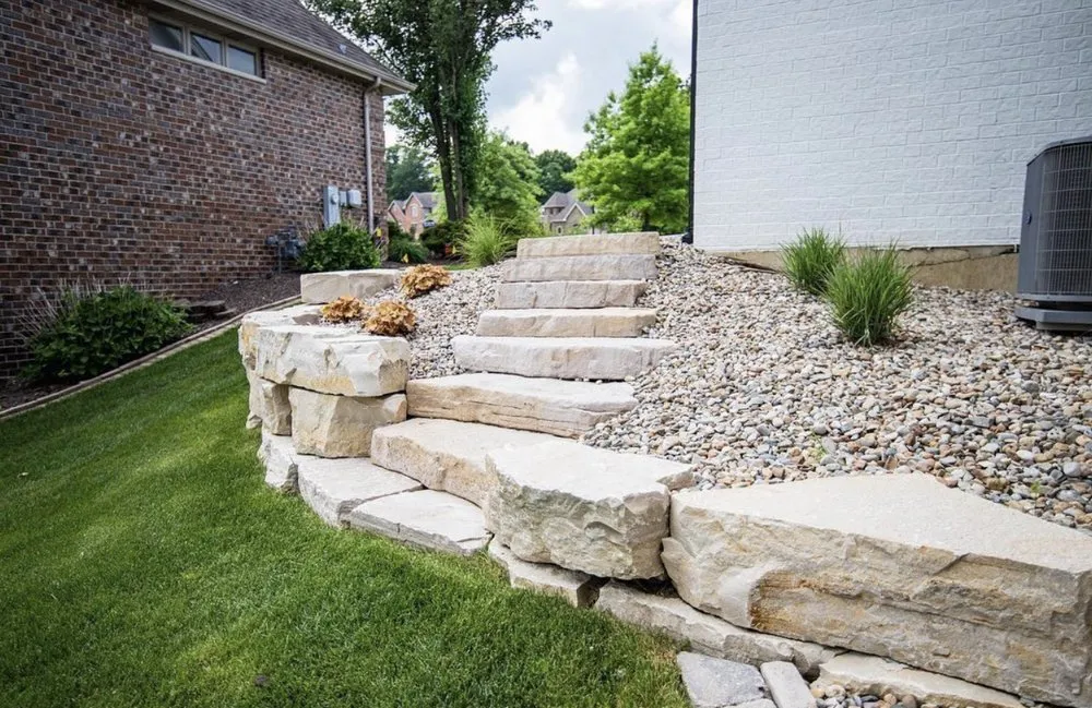Professional landscape installation in Carmel, IN by SunnySide Landscapes