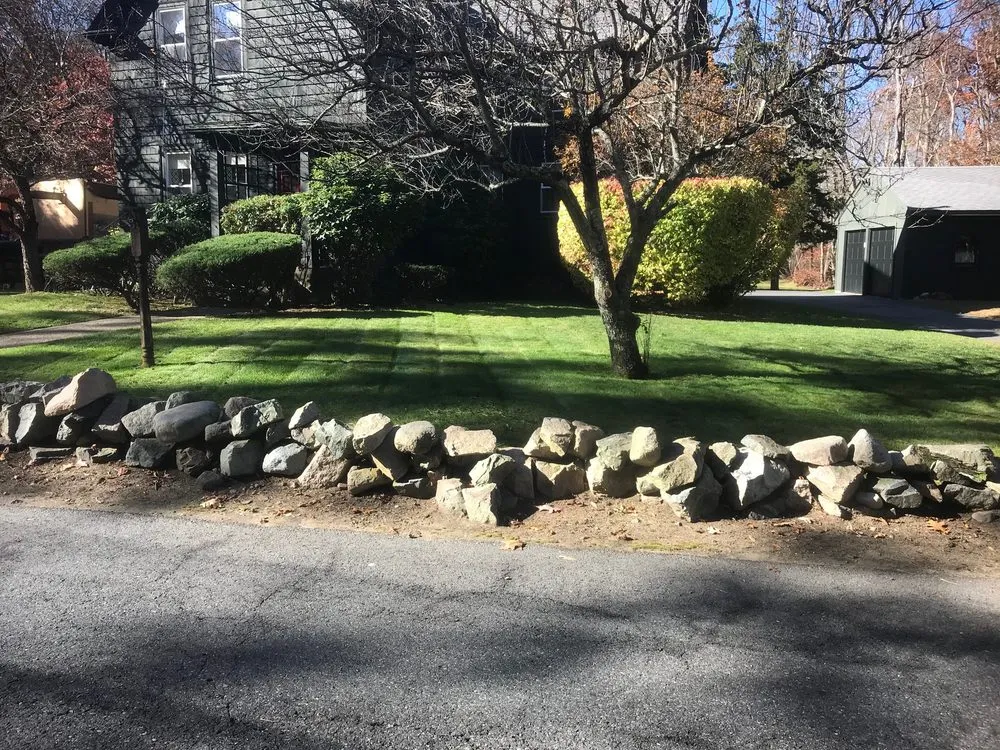 Professional residential landscaping for homes in Sharon, MA by Sunrays Lawn Care