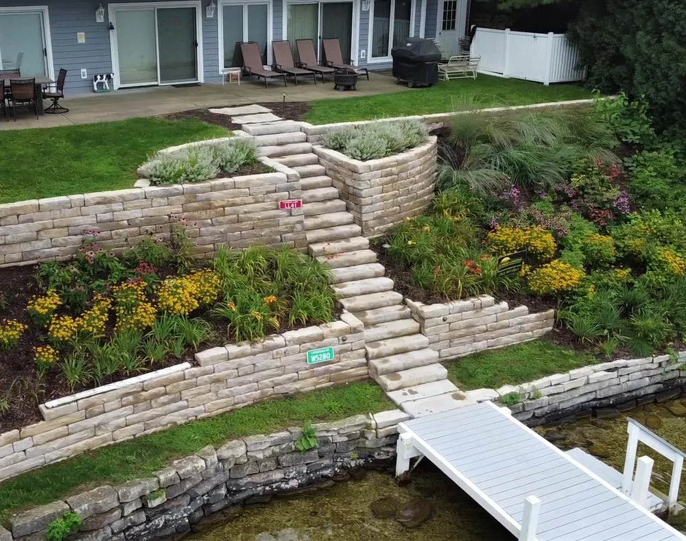 Professional landscape design for outdoor upgrades in Darien, WI by Sunrise Gardens