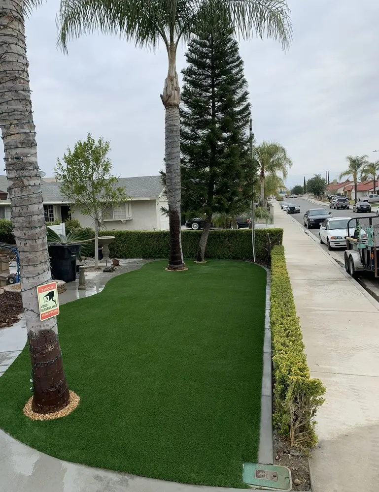 Professional yard maintenance in Las Vegas, NV by Sunrise Hardscape