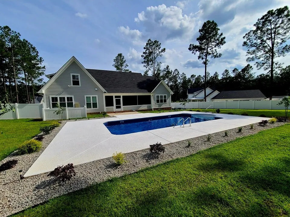 Local landscape installation in Statesboro, GA by Sunrise Landscapes