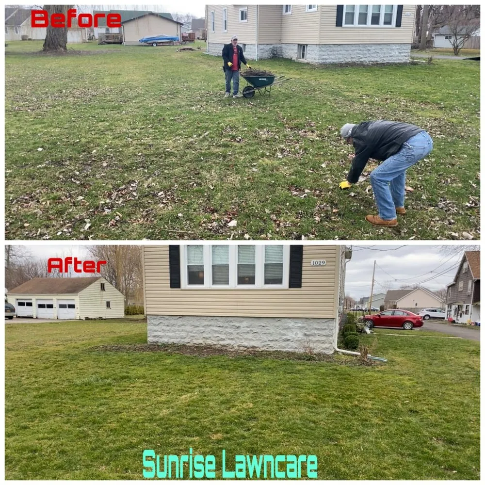 Top-rated yard cleanup service in Niagara Falls, NY by Sunrise Maintenance of WNY