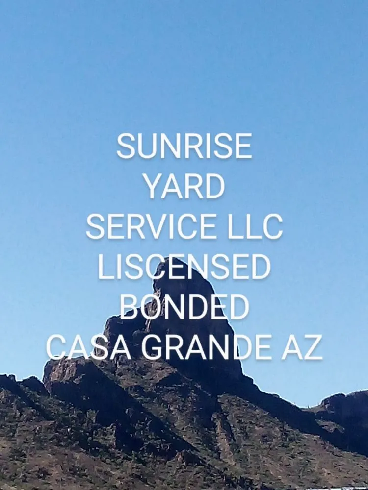 Top-rated lawn mowing service in Casa Grande, AZ - Sunrise Yard Service