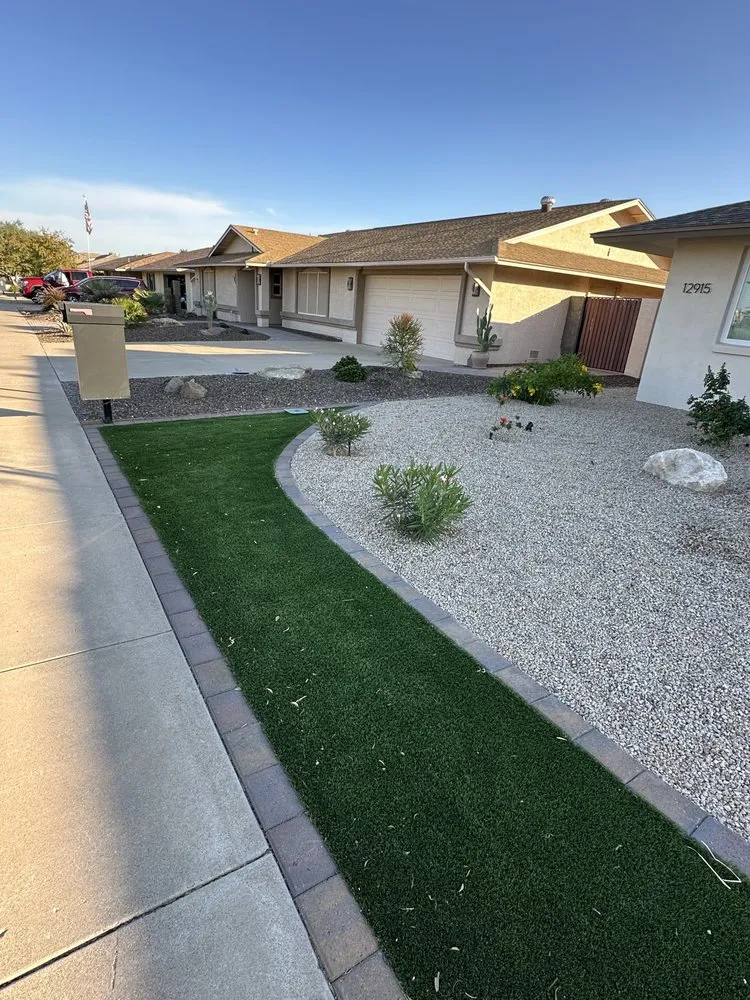 Custom residential landscaping in El Mirage, AZ - Sunset Hardscape