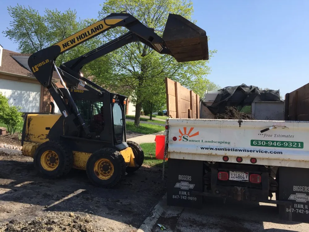 Custom lawn mowing service in Aurora, IL - Sunset Landscaping & Pro Brick Paving