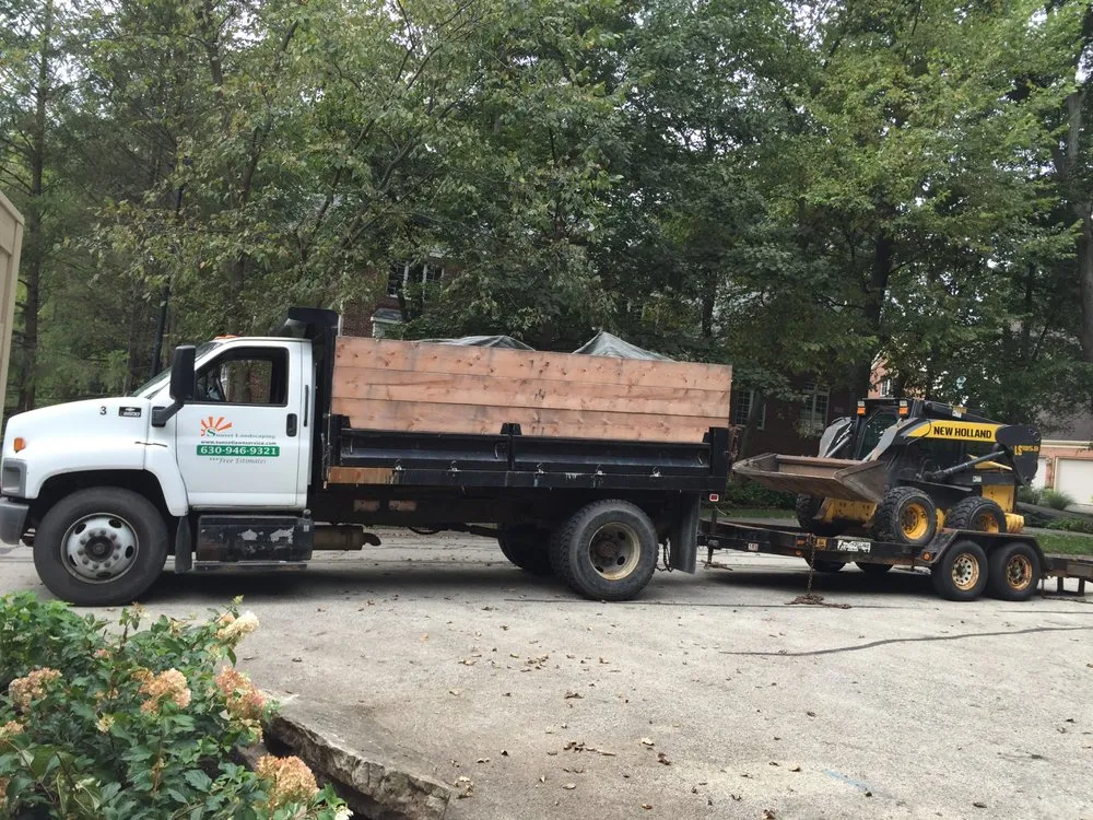 Professional lawn care service for year-round maintenance in Aurora, IL by Sunset Landscaping & Pro Brick Paving