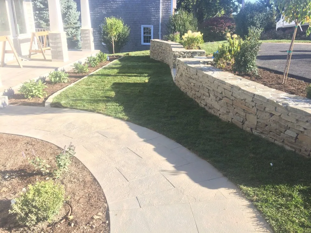 Custom residential landscaping in Barnstable, MA by Sunset Landscaping Designs