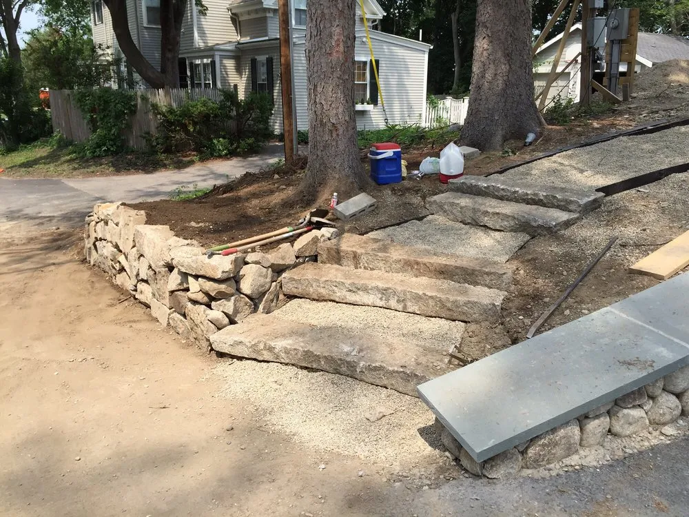 Custom landscape installation in Barnstable, MA - Sunset Landscaping Designs