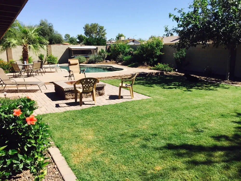 Professional landscape installation for homes in Phoenix, AZ by Sunset Landscaping