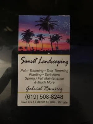 Sunset Landscaping Logo