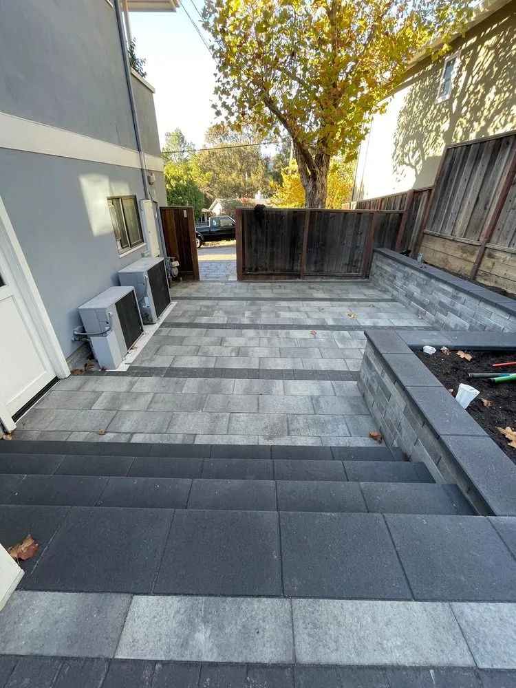 Professional landscape installation in Redwood City, CA by Sunset Lanscaping