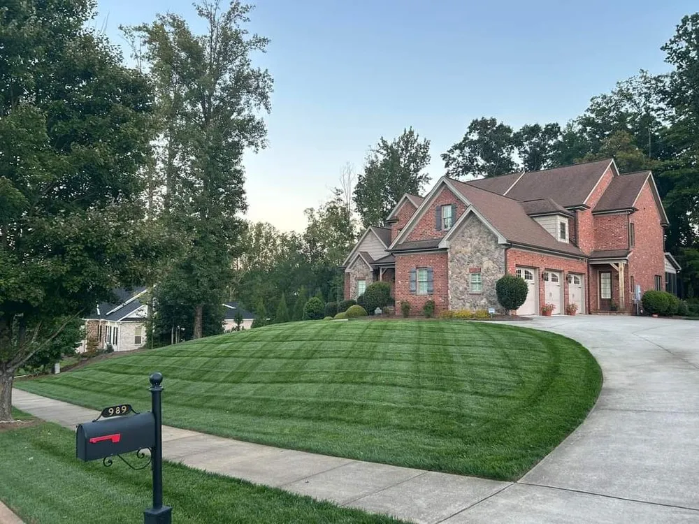 Top-rated lawn mowing service with custom design across Kankakee, IL - Sunset Lawcare