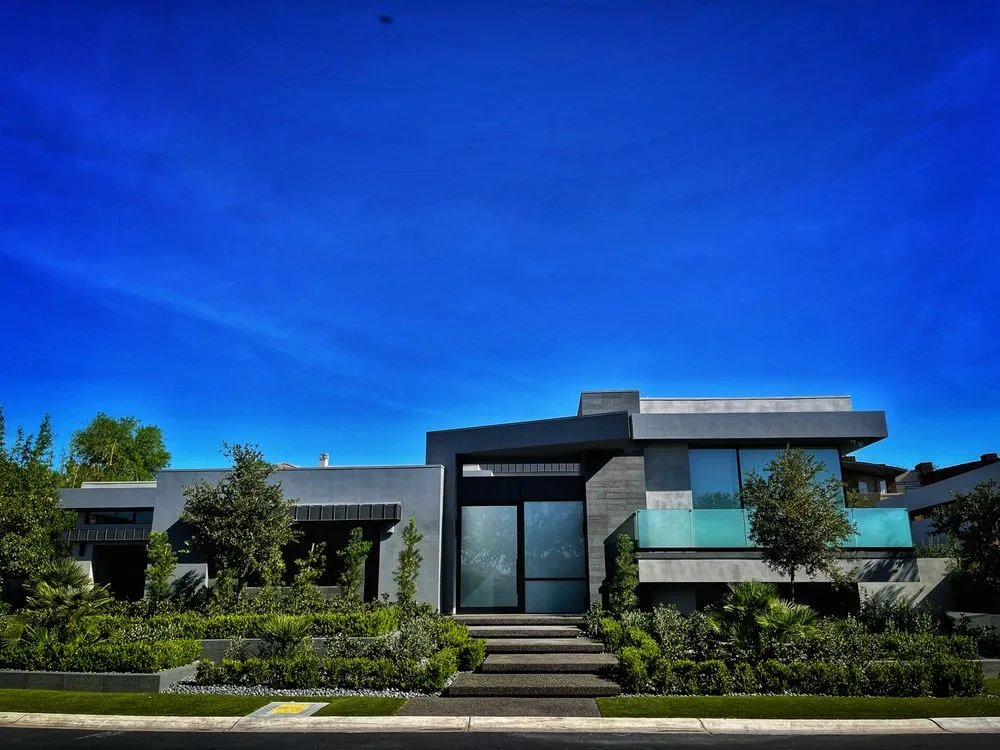 Trusted lawn mowing service for homes in Henderson, NV by Sunset Oasis Custom Pools and Landscaping