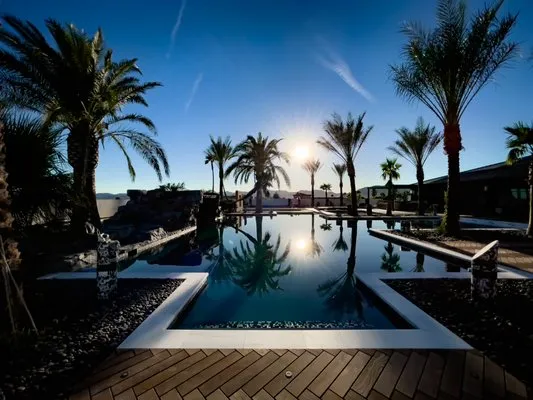 Sunset Oasis Custom Pools and Landscaping Logo