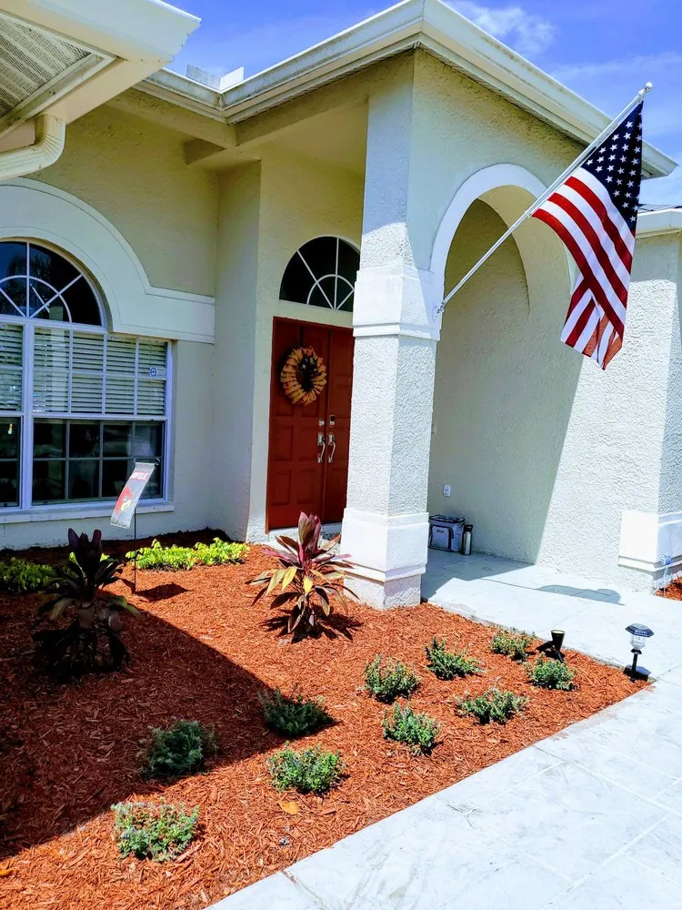 Professional landscape installation in Tampa, FL by Sunset Services