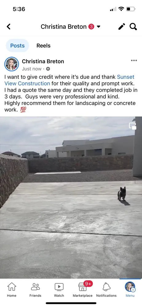 Top-rated landscape installation for outdoor upgrades in El Paso, TX by Sunset View Construction