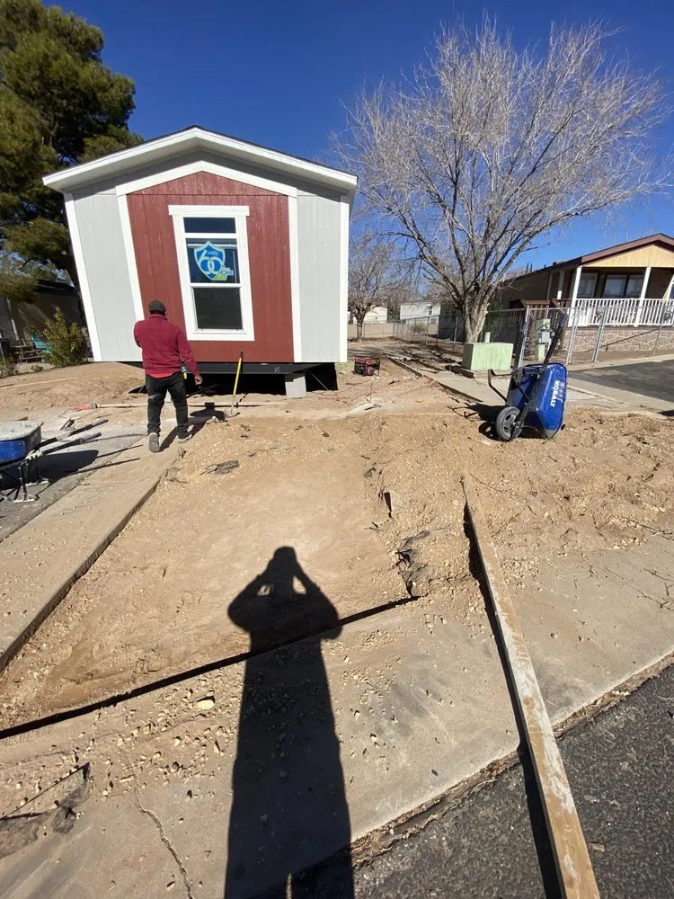 Custom landscape installation in El Paso, TX by Sunset View Construction