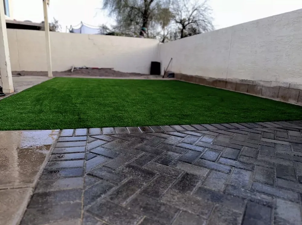 Custom garden landscaping in Tucson, AZ by Sunset View Landscaping