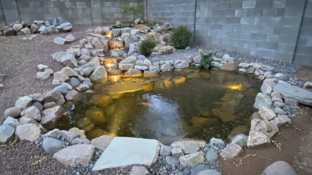 Professional garden landscaping for outdoor upgrades in Sierra Vista, AZ by Sunset Water Gardens