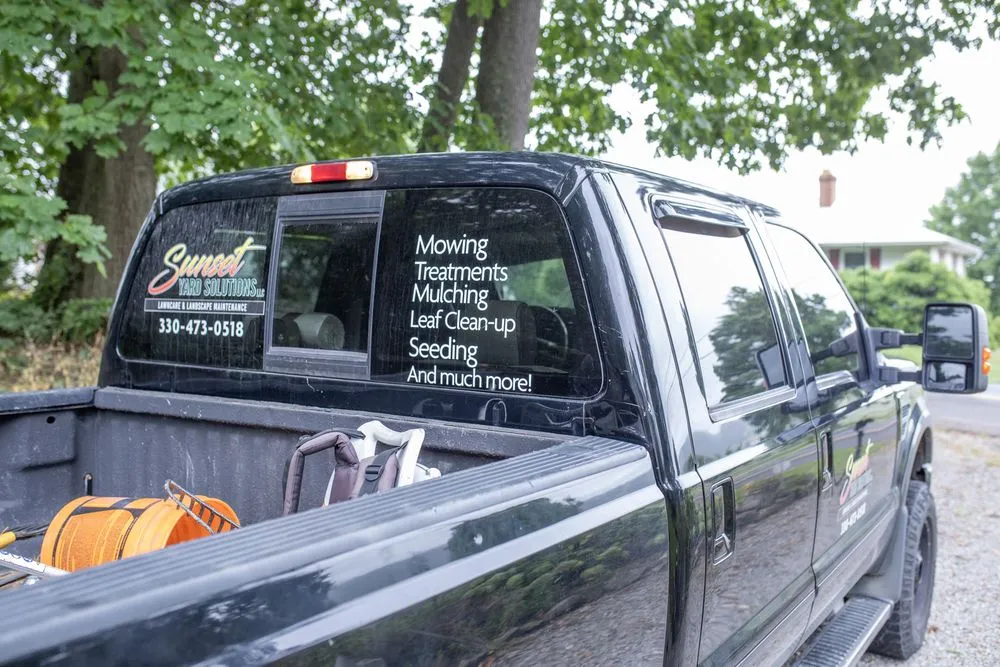 Affordable lawn care service for beautiful yards in Fredericksburg, OH by Sunset Yard Solutions
