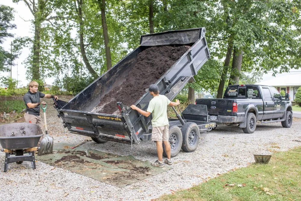 Expert lawn mowing service with custom design in Fredericksburg, OH by Sunset Yard Solutions