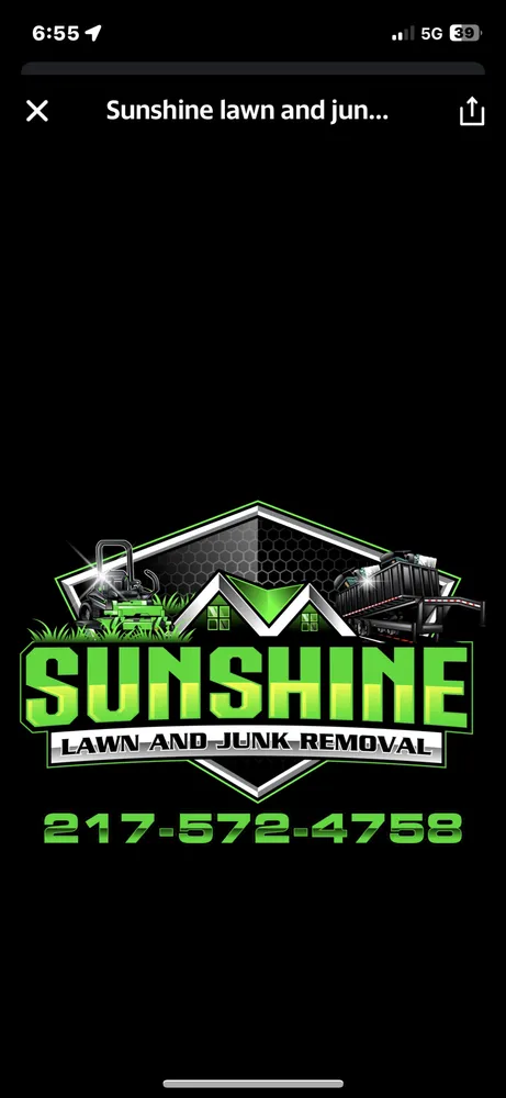 Top-rated lawn care service in Springfield, IL - Sunshine Lawn Care & Junk Removal