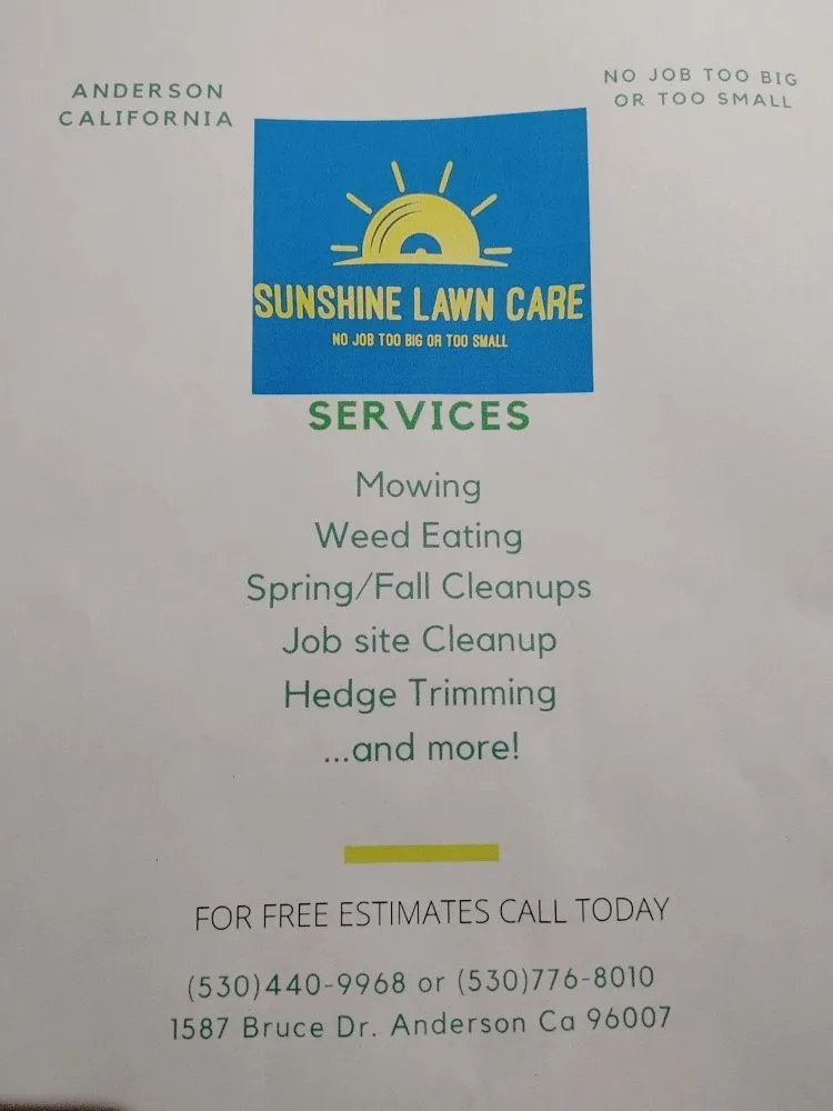 Expert landscape design for residential properties across Anderson, CA - Sunshine Lawn Care