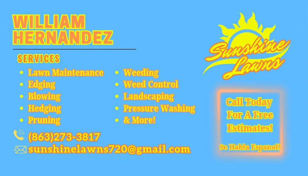 Trusted lawn care service in Sebring, FL by Sunshine Lawns
