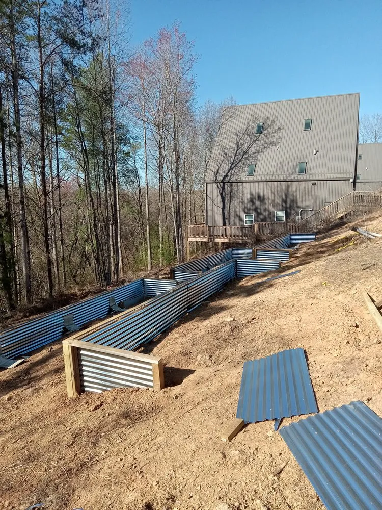 Local outdoor landscaping with custom design in Horse Shoe, NC by Sunshine Services