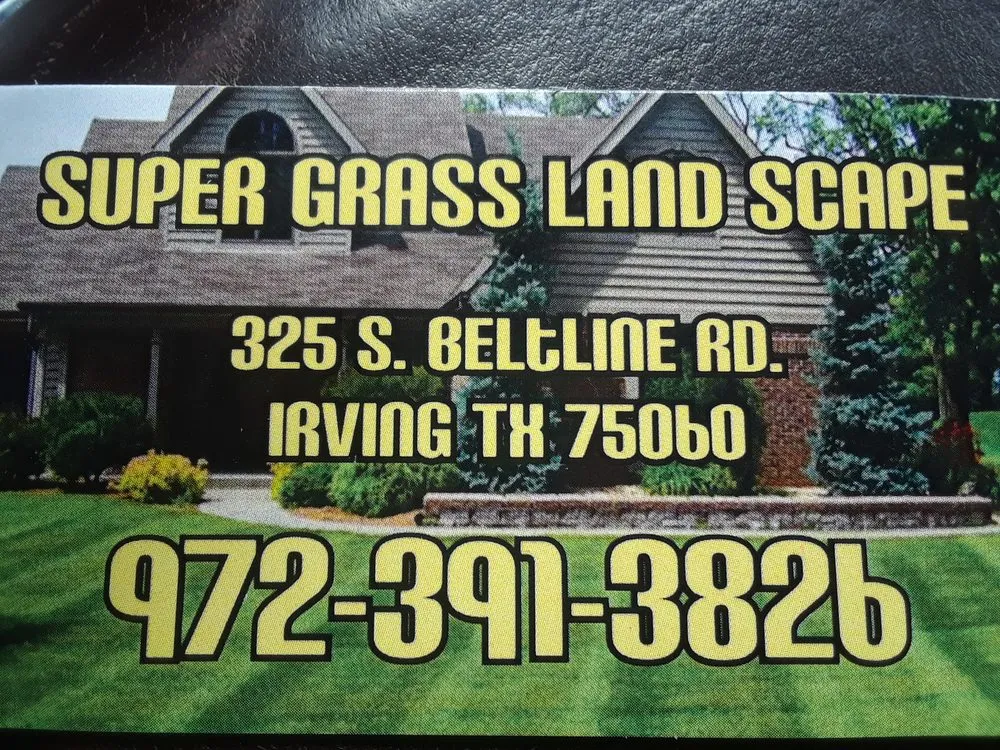 Top-rated landscape design in Irving, TX by Super Grass Landscape