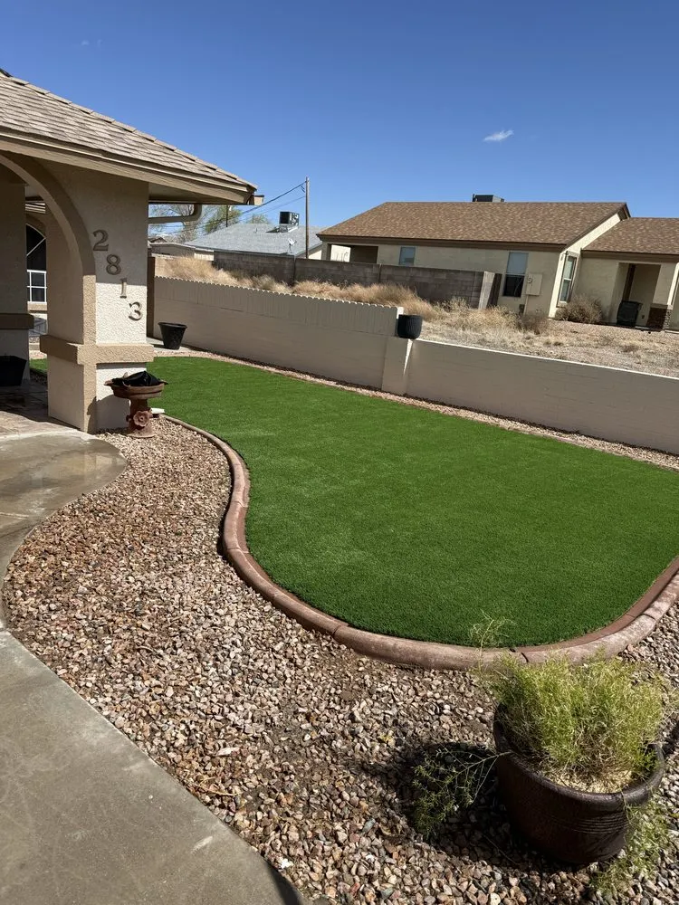 Trusted landscape design for residential properties in Las Vegas, NV by Super Saiyan Landscaping and Tree Service