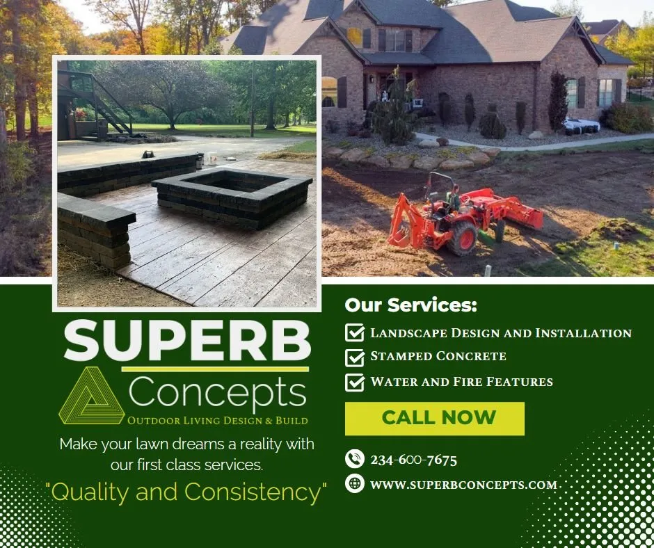 Expert garden landscaping near you in Boardman, OH by Superb Concepts