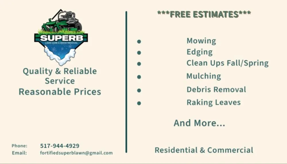 Reliable yard maintenance with custom design across Lansing, MI - Superb Lawn Care & Snow Removal