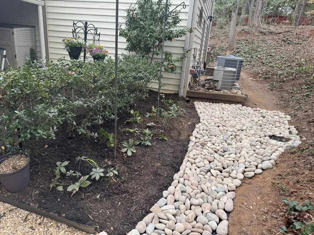 Affordable lawn mowing service for outdoor upgrades in Atlanta, GA by Superblooming Landscaping