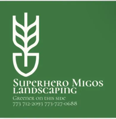 Superhero Migos Landscaping Logo