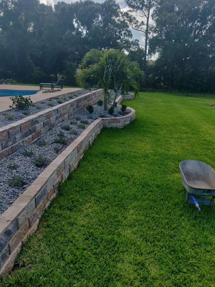 Professional landscape installation for outdoor upgrades in Palm Bay, FL by Superior Exterior Landscaping