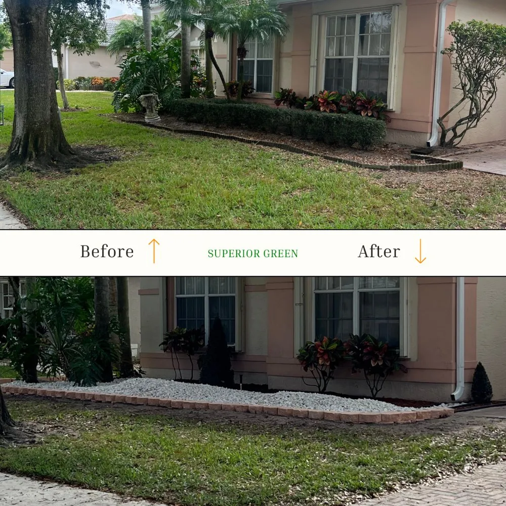 Local landscape installation experts serving Boynton Beach, FL - Superior Green Lawn Maintenance