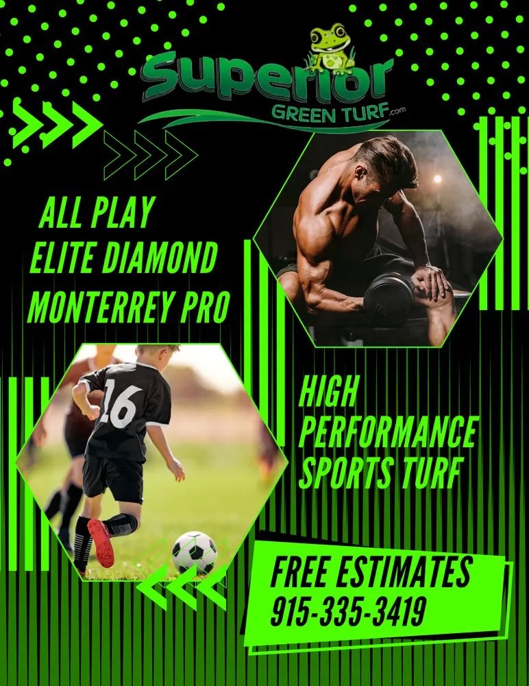 Local yard maintenance for year-round maintenance in El Paso, TX by Superior Green Turf