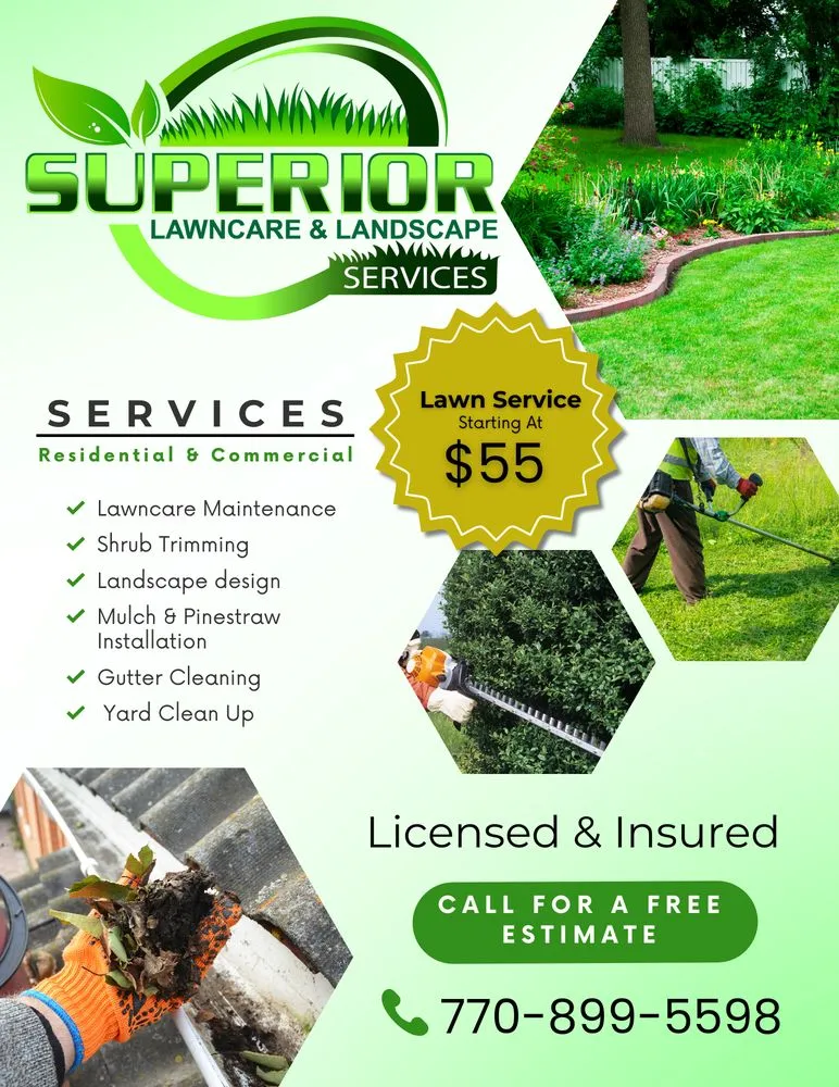 Top-rated yard cleanup service in Peachtree City, GA - Superior Lawn Care & Landscape Services