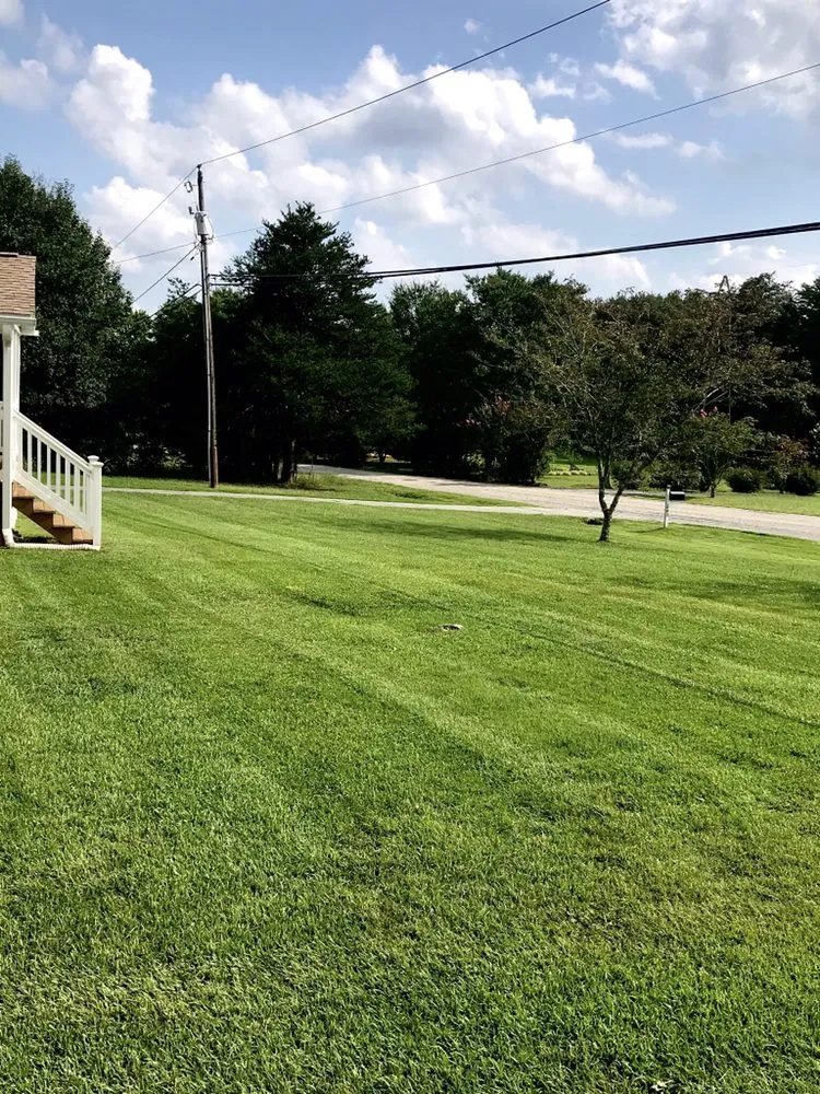 Custom landscape installation in Columbus, NC by Superior Lawn Care & Maintenance