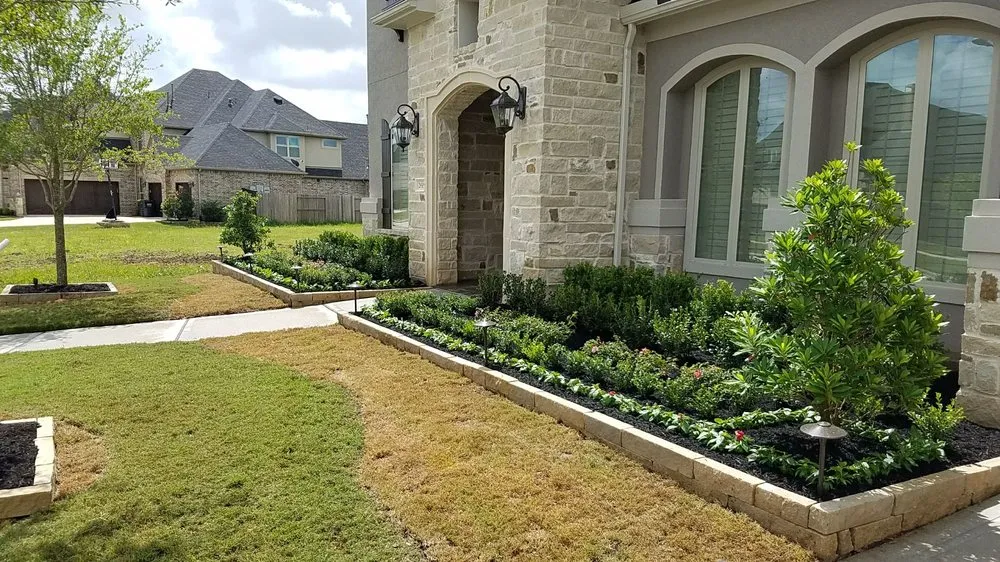 Professional yard maintenance with custom design across Katy, TX - Superior Lawn Care and Landscaping