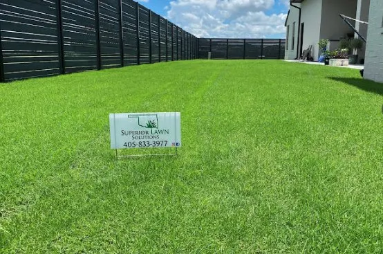Professional landscaping services for residential properties in Oklahoma City, OK by Superior Lawn Solutions