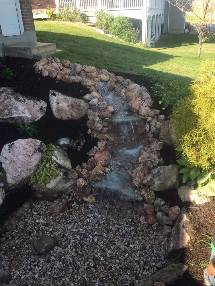 Custom outdoor landscaping for homes in West Haven, UT by Superior Outdoors