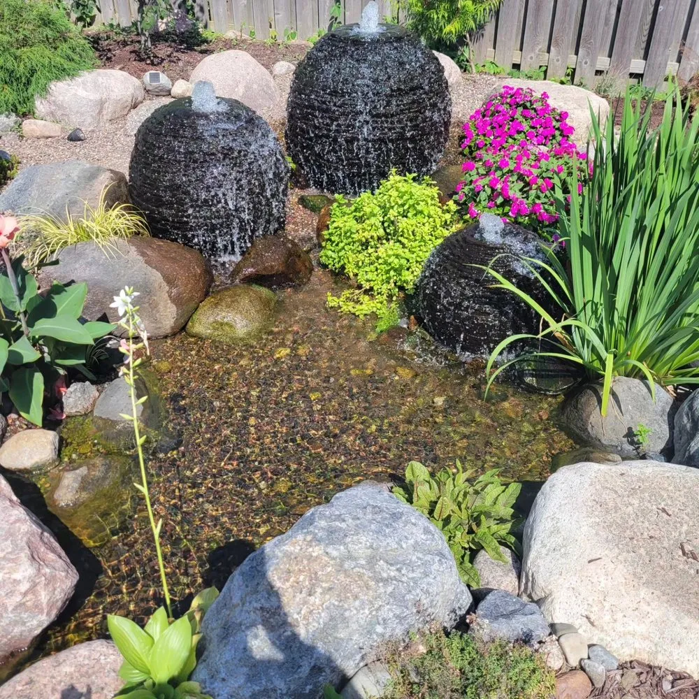 Custom outdoor landscaping in Prior Lake, MN by Superior Ponds