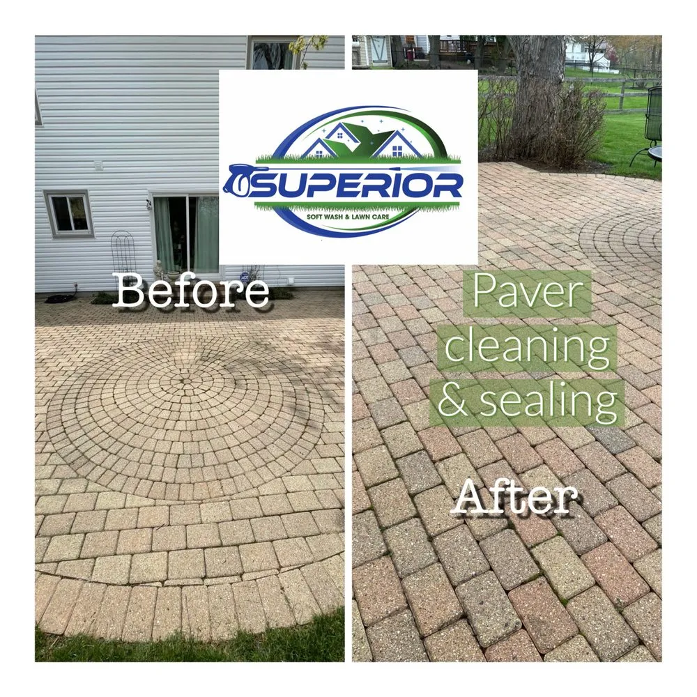 Local yard cleanup service with custom design in Waukegan, IL by Superior Soft Wash & Landscaping