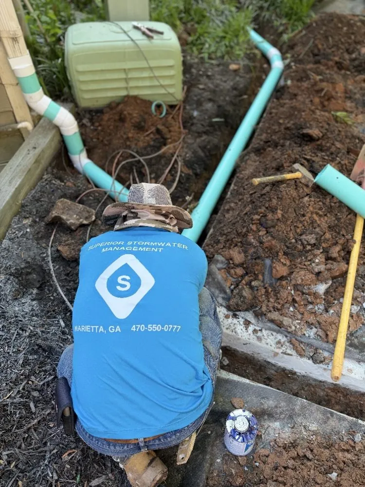 Local yard maintenance for year-round maintenance in Marietta, GA by Superior Stormwater Management