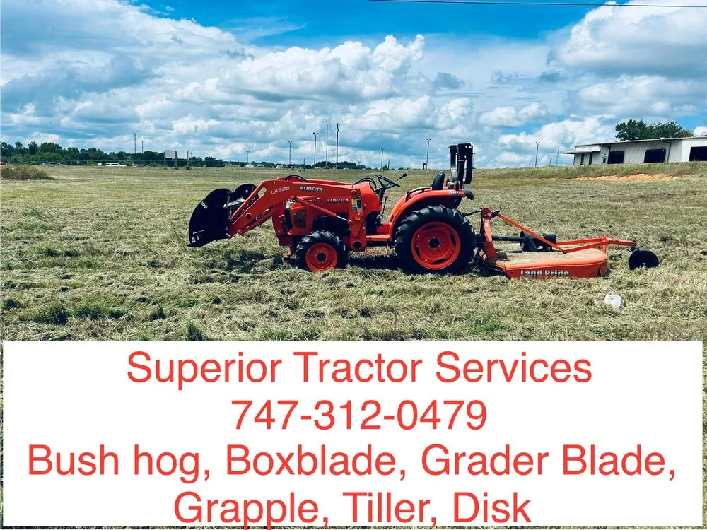 Professional lawn mowing service in Lufkin, TX - Superior Tractor Services