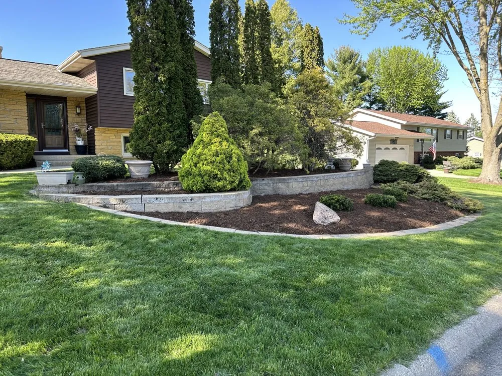 Custom garden landscaping for outdoor upgrades in Sun Prairie, WI by Supreme Klean